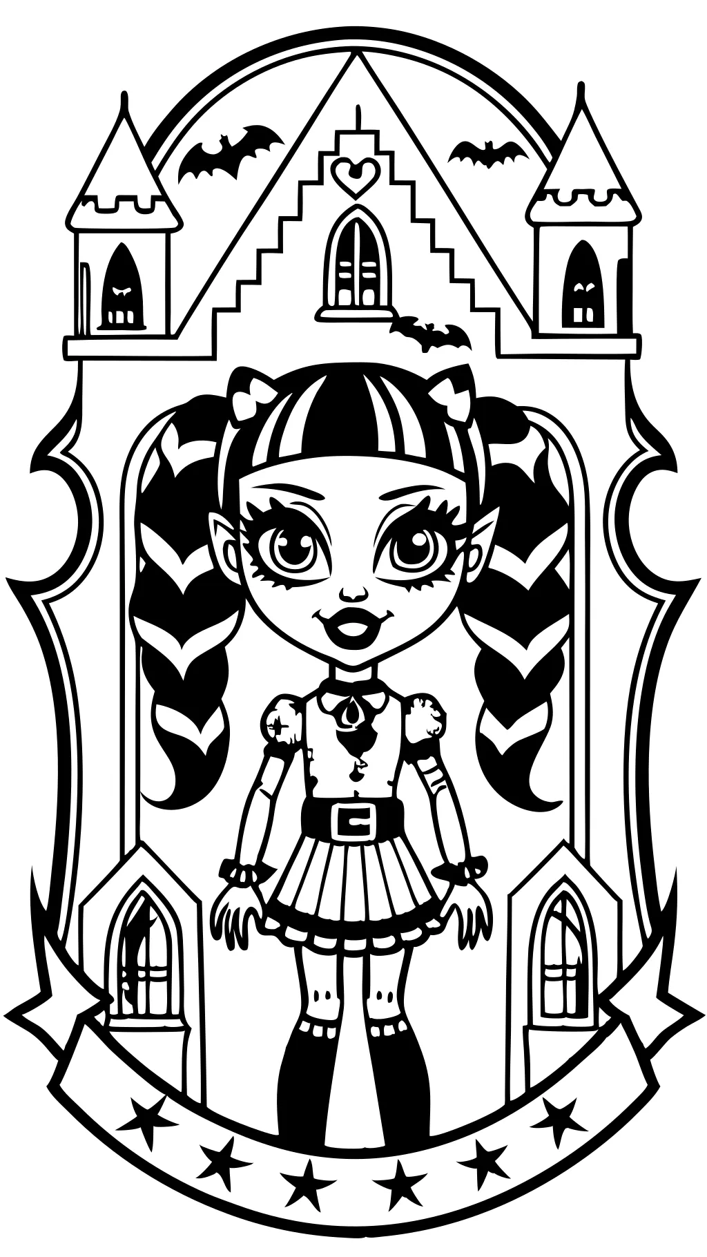 monster high coloring pages printable